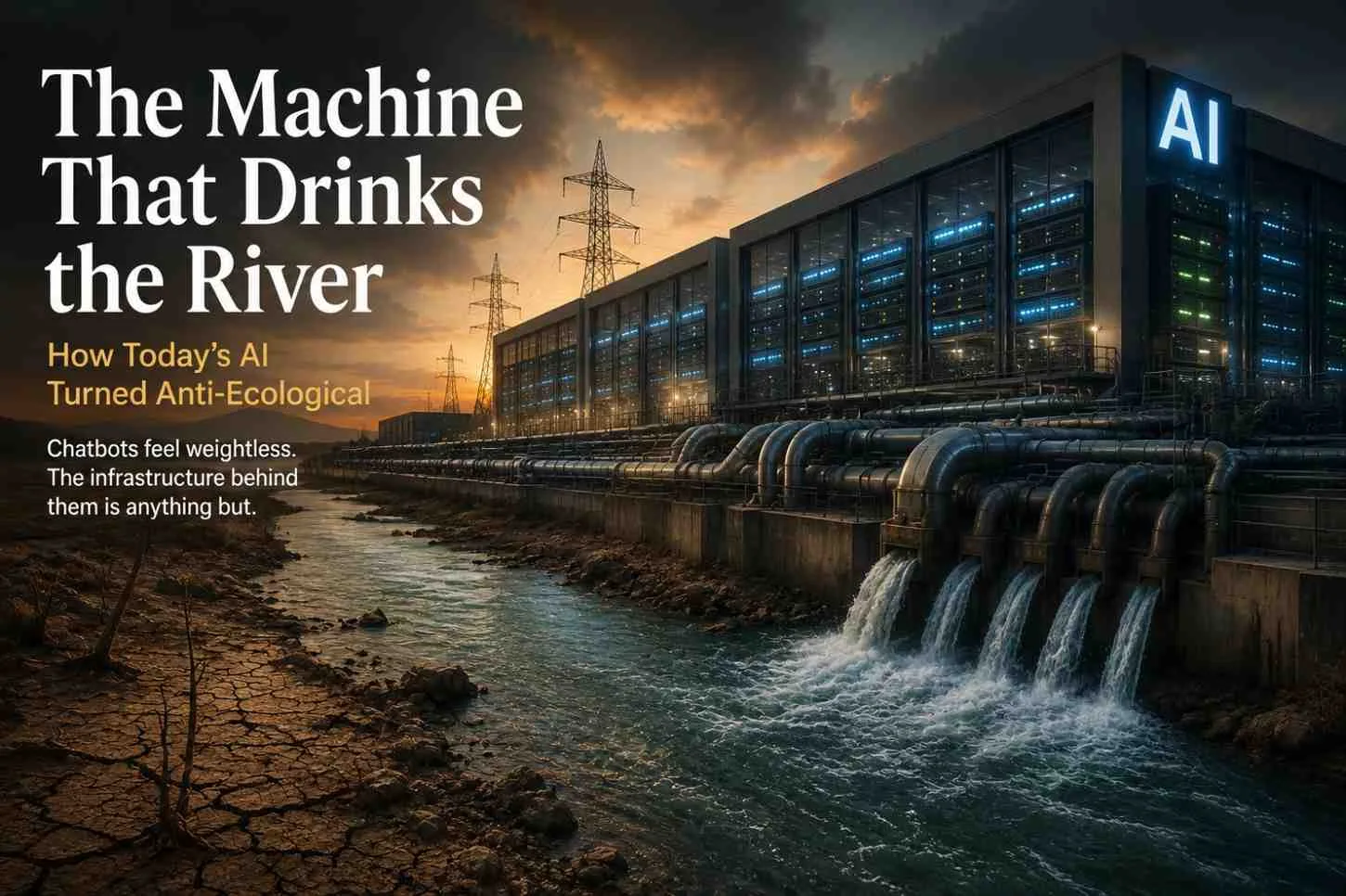 The Machine That Drinks the River:  How Today’s AI Turned Anti-Ecological