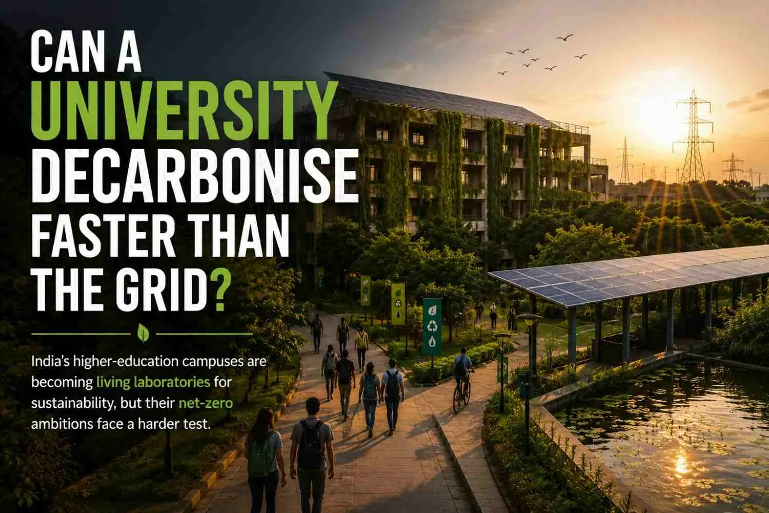 Can a University Decarbonise Faster Than the Grid?
