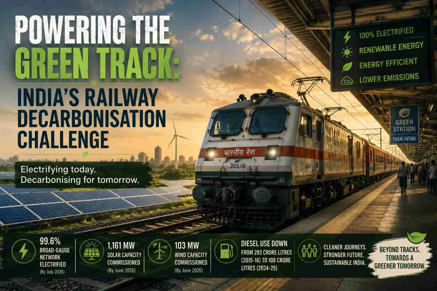 Powering the Green Track : India’s Railway Decarbonisation Challenge